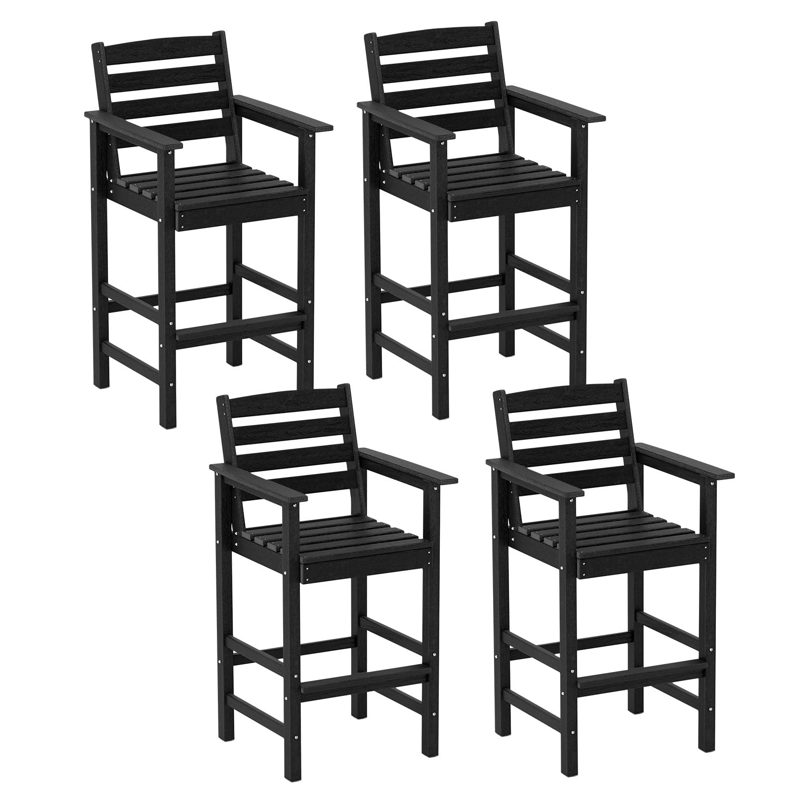 Tangkula Patio Adirondack Bar Chairs Set of 2/4